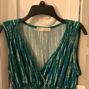 Contemporary JON & ANNA green dress.